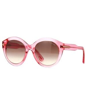 Tom Ford Pink Rosanna Round Sunglasses